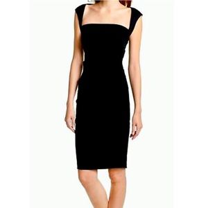 Nicole Miller Black Ruched Cocktail Dress Small